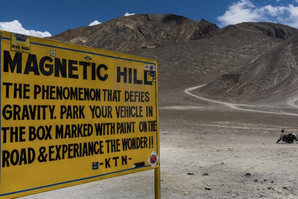 Magnetic Hill- bikers and TRAVELLERS FIRST CHOICE in Leh Ladakh